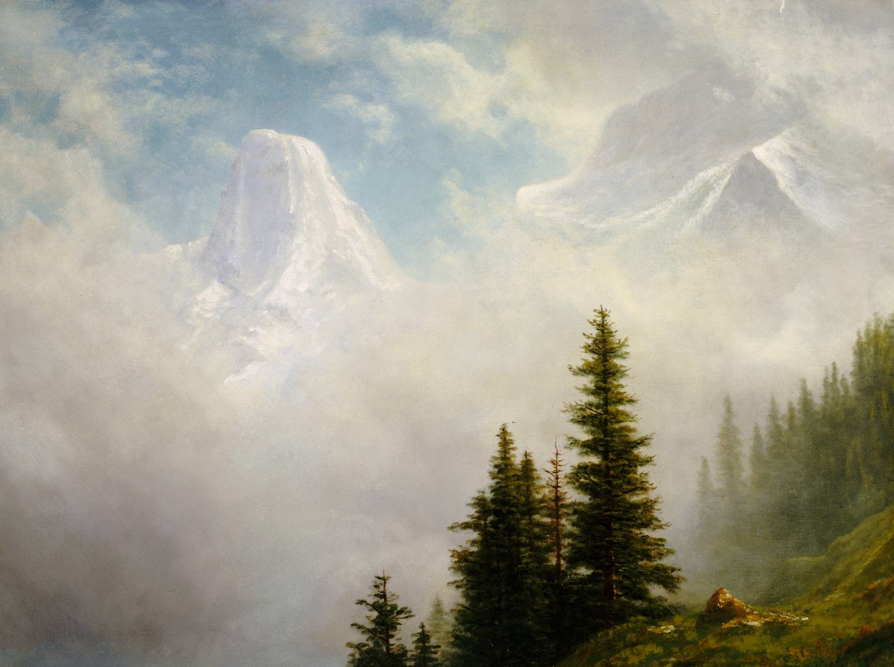 Korkealla vuoristossa tekijältä Albert Bierstadt