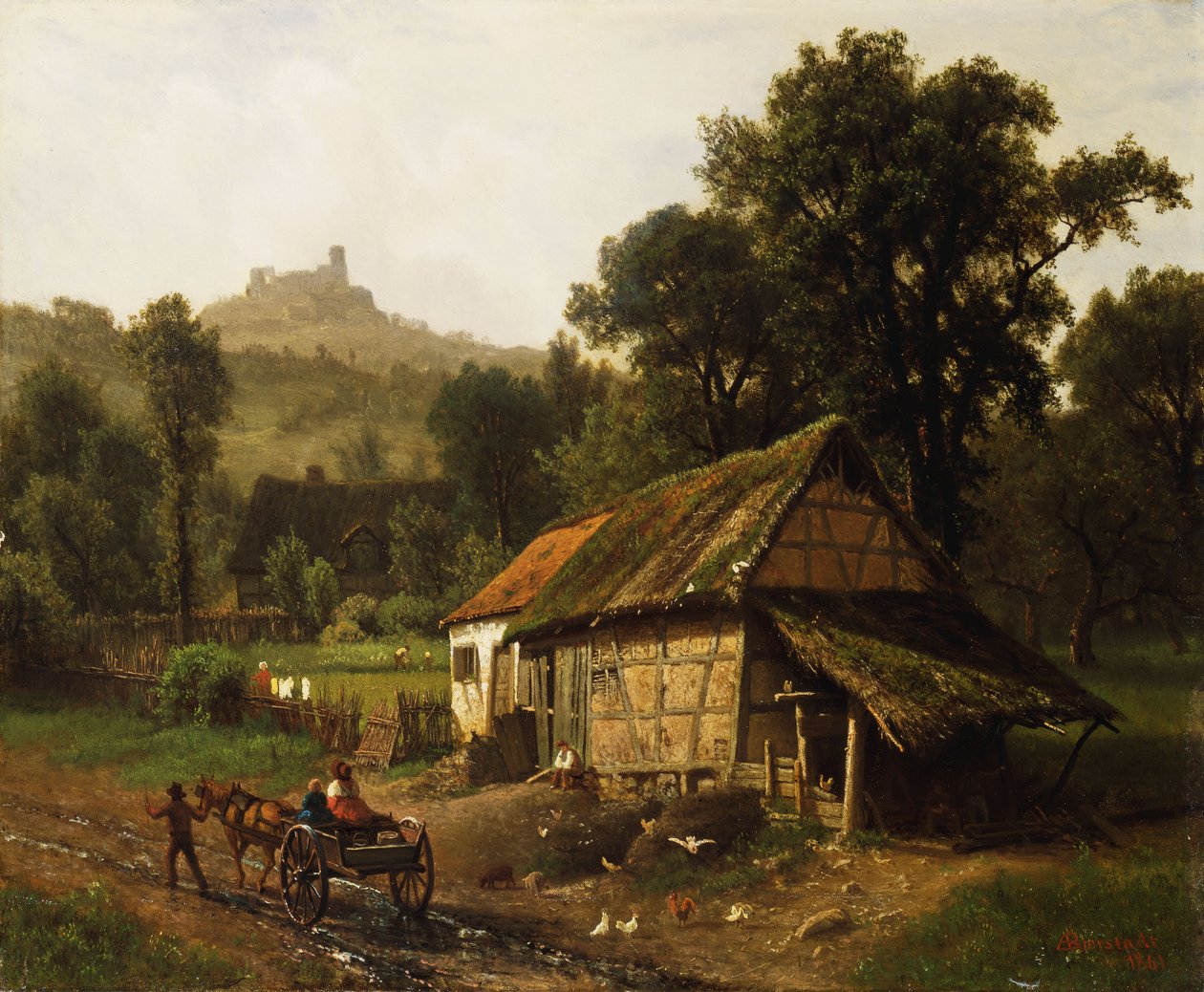 Foothillsissä, 1861 tekijältä Albert Bierstadt