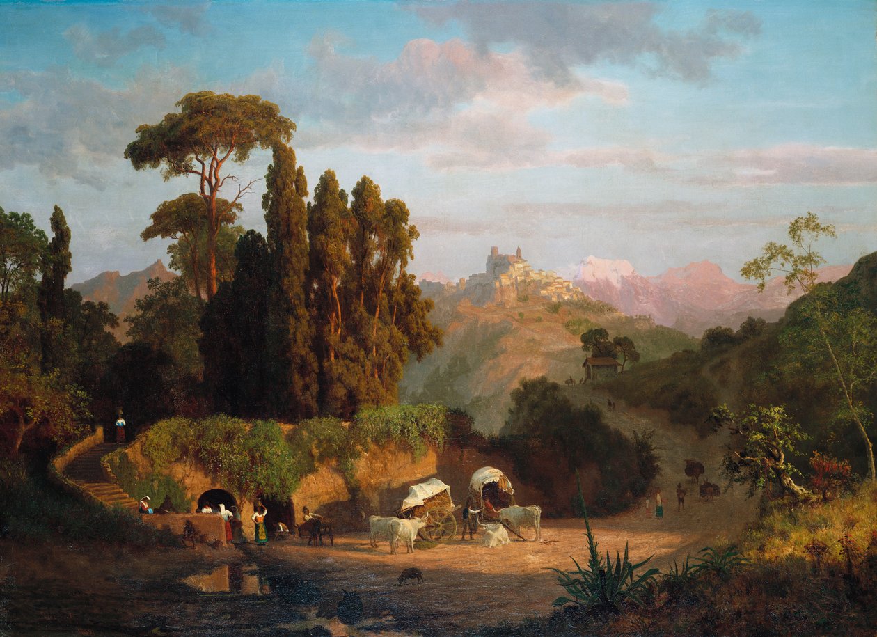 Italian vuoret, 1859 tekijältä Albert Bierstadt