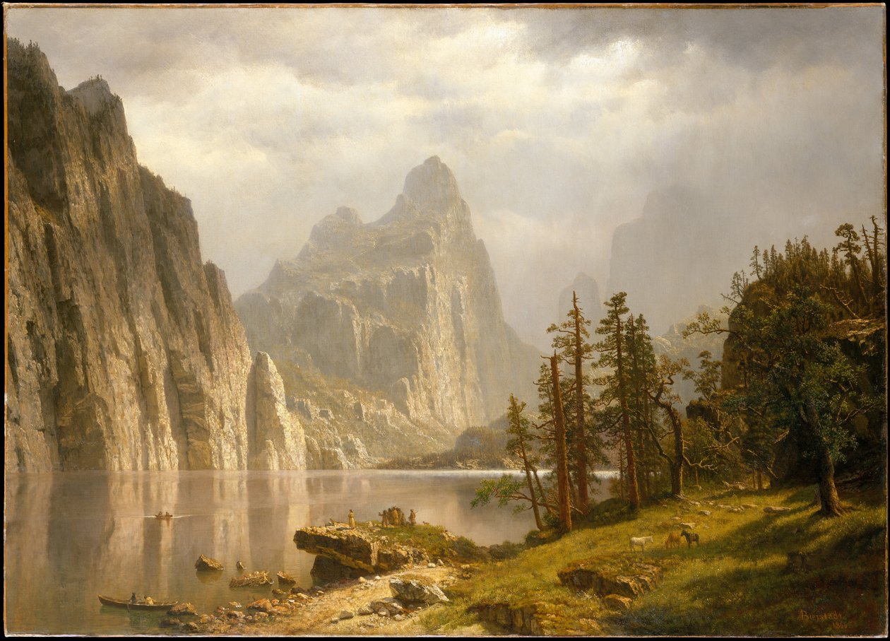 Merced-joki, Yosemiten laakso tekijältä Albert Bierstadt