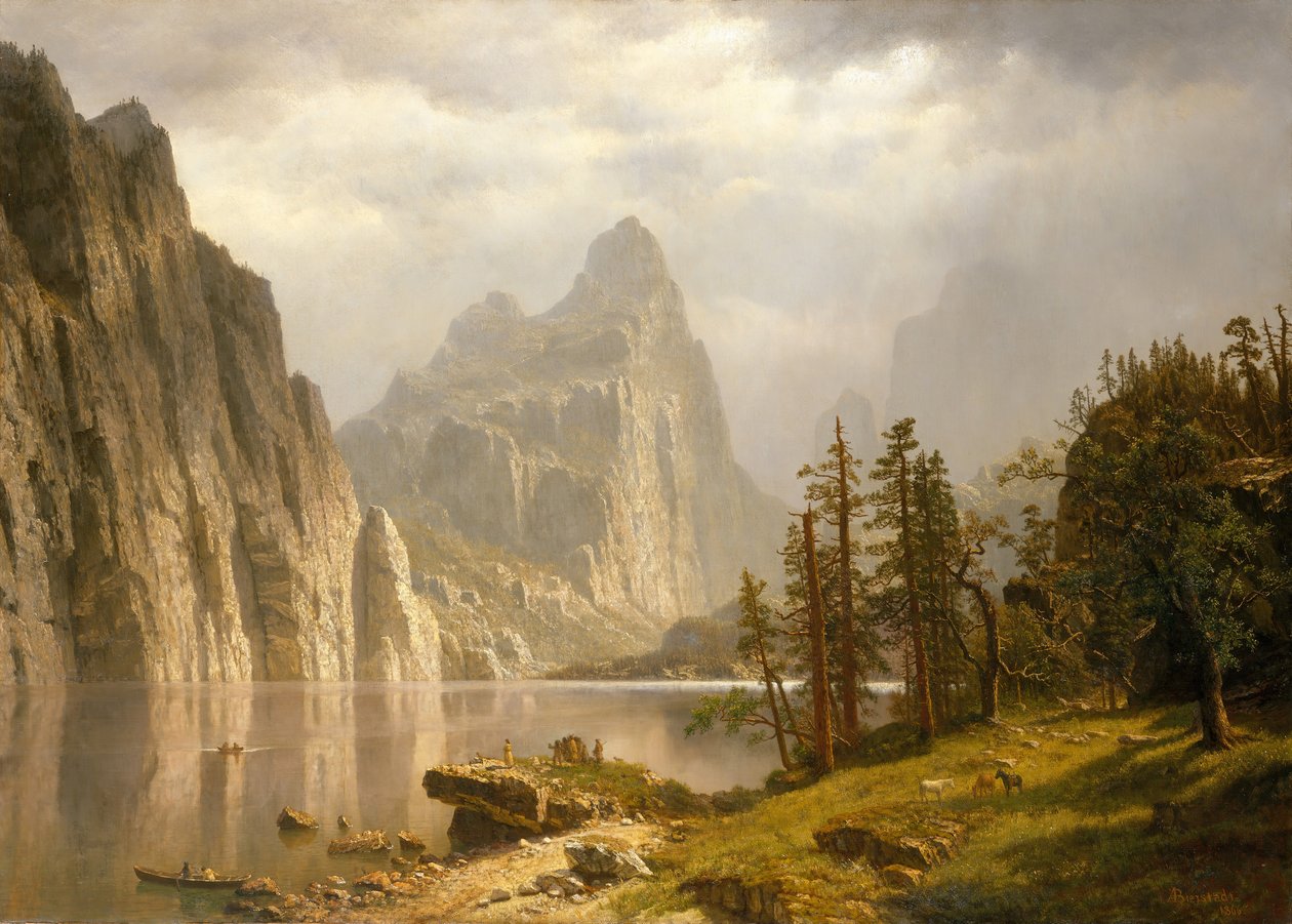 Merced River, Yosemiten laakso, 1866. tekijältä Albert Bierstadt