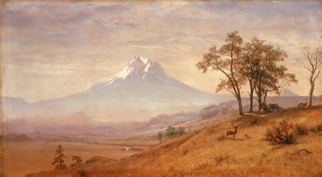 Mount Hood, 1863 tekijältä Albert Bierstadt
