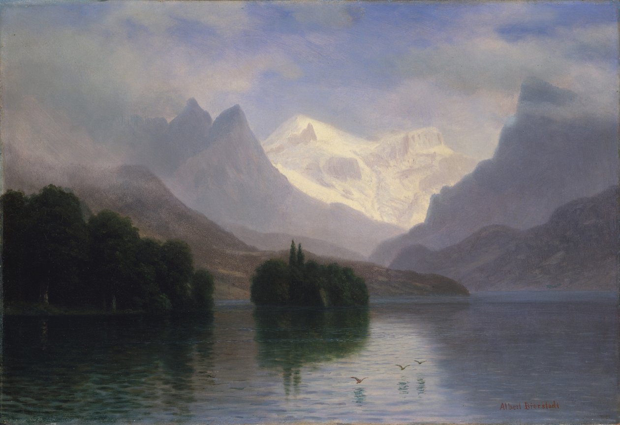Vuoristokohtaus tekijältä Albert Bierstadt