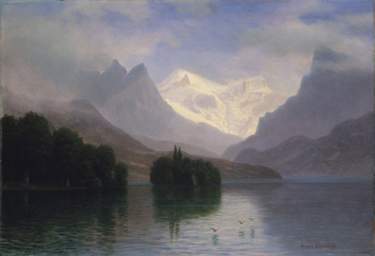 Vuoristokohtaus tekijältä Albert Bierstadt