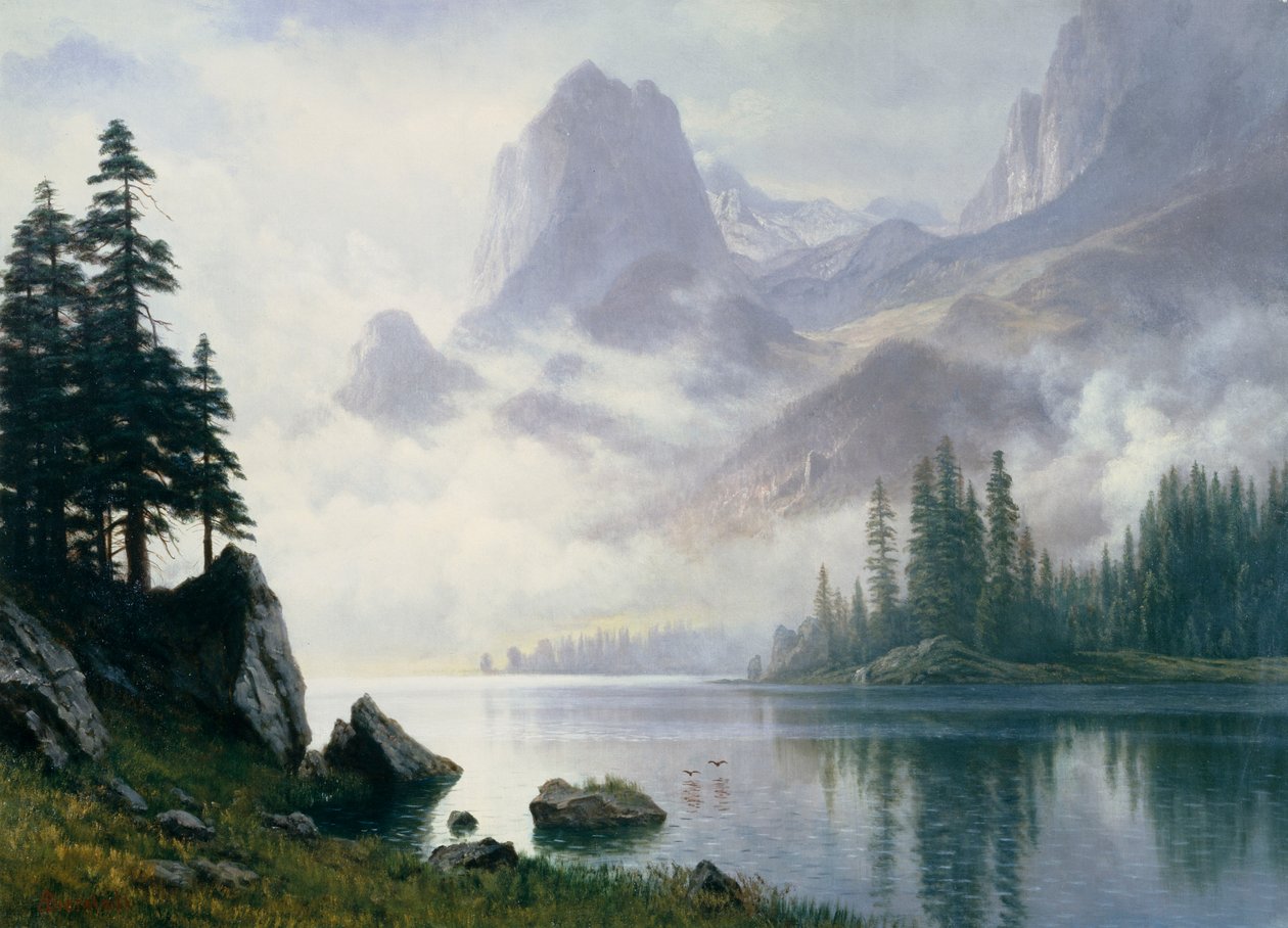 Vuori sumusta tekijältä Albert Bierstadt