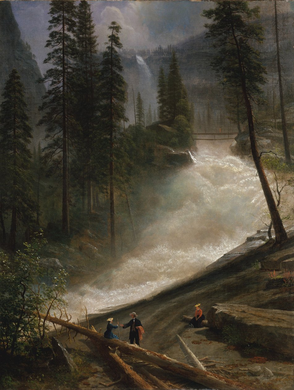 Nevadan putoukset, Yosemite, 1872 tai 1873 tekijältä Albert Bierstadt