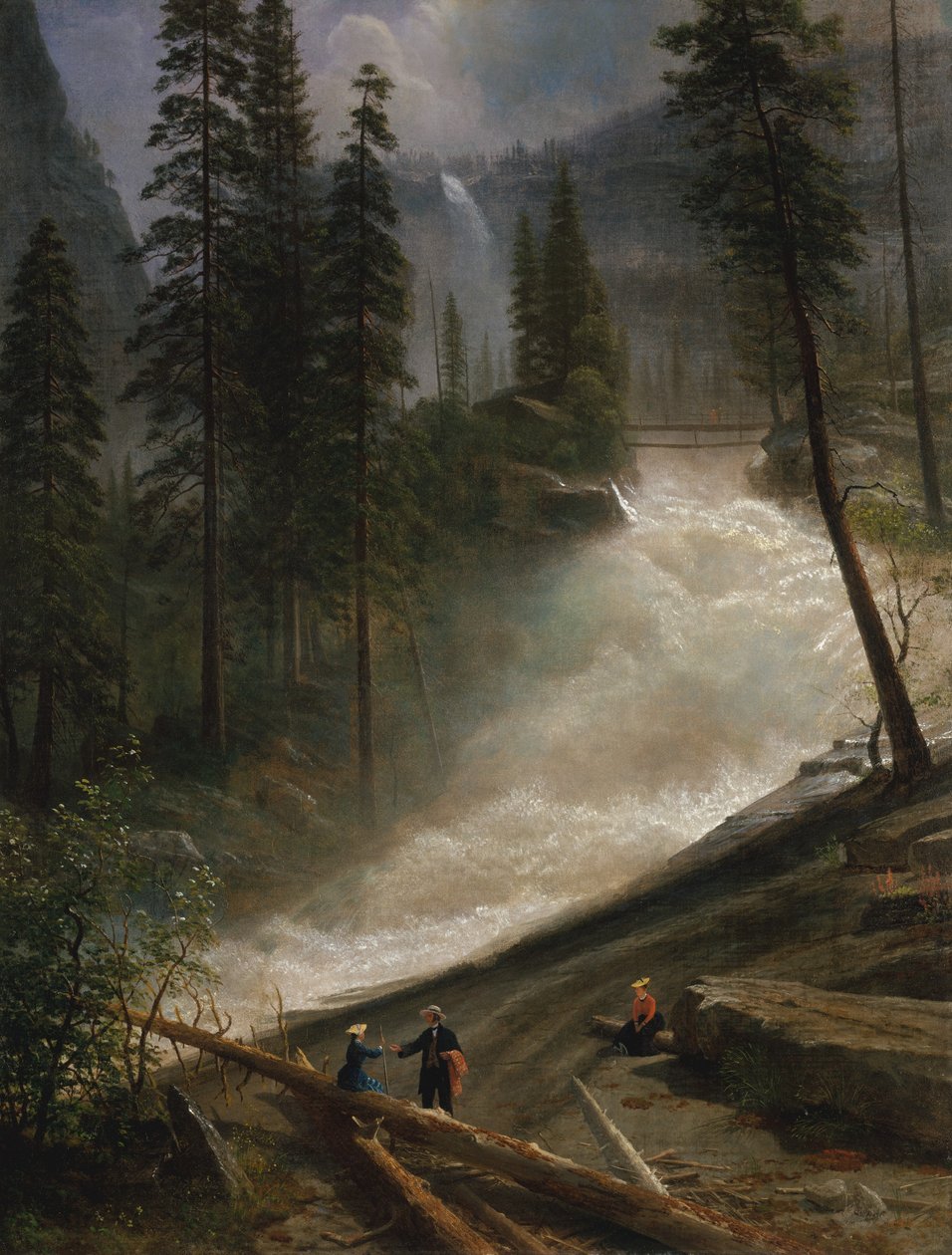 Nevada Falls, Yosemite, 1872 tai 1873. tekijältä Albert Bierstadt