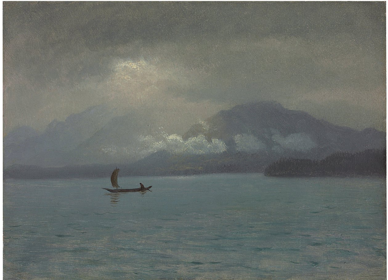 Luoteisrannikko, noin 1889 tekijältä Albert Bierstadt