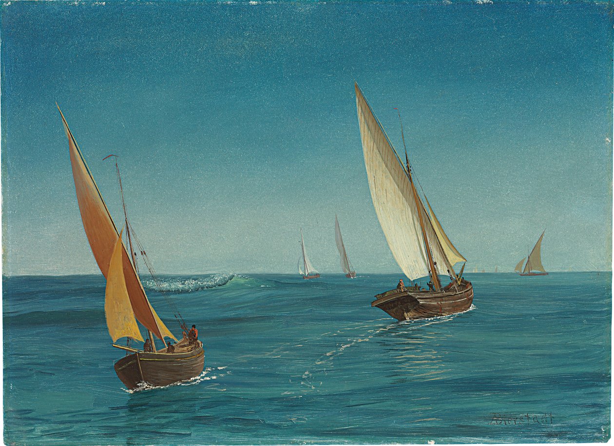 Välimerellä tekijältä Albert Bierstadt