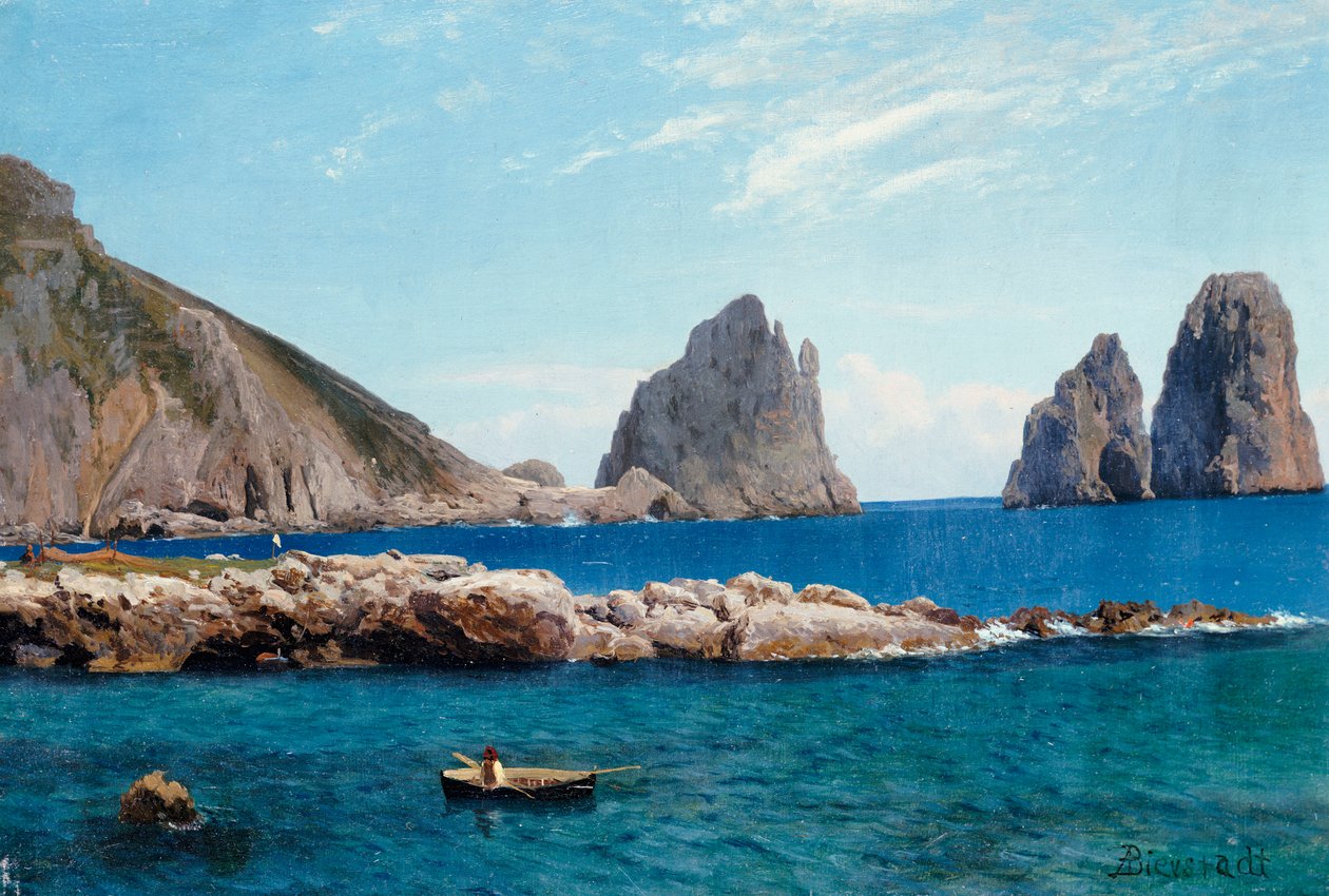 Soutaa kallioilta tekijältä Albert Bierstadt