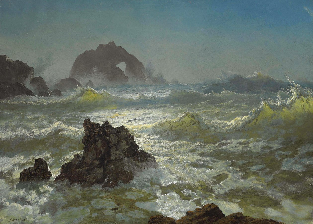 Seal Rock, Kalifornia tekijältä Albert Bierstadt
