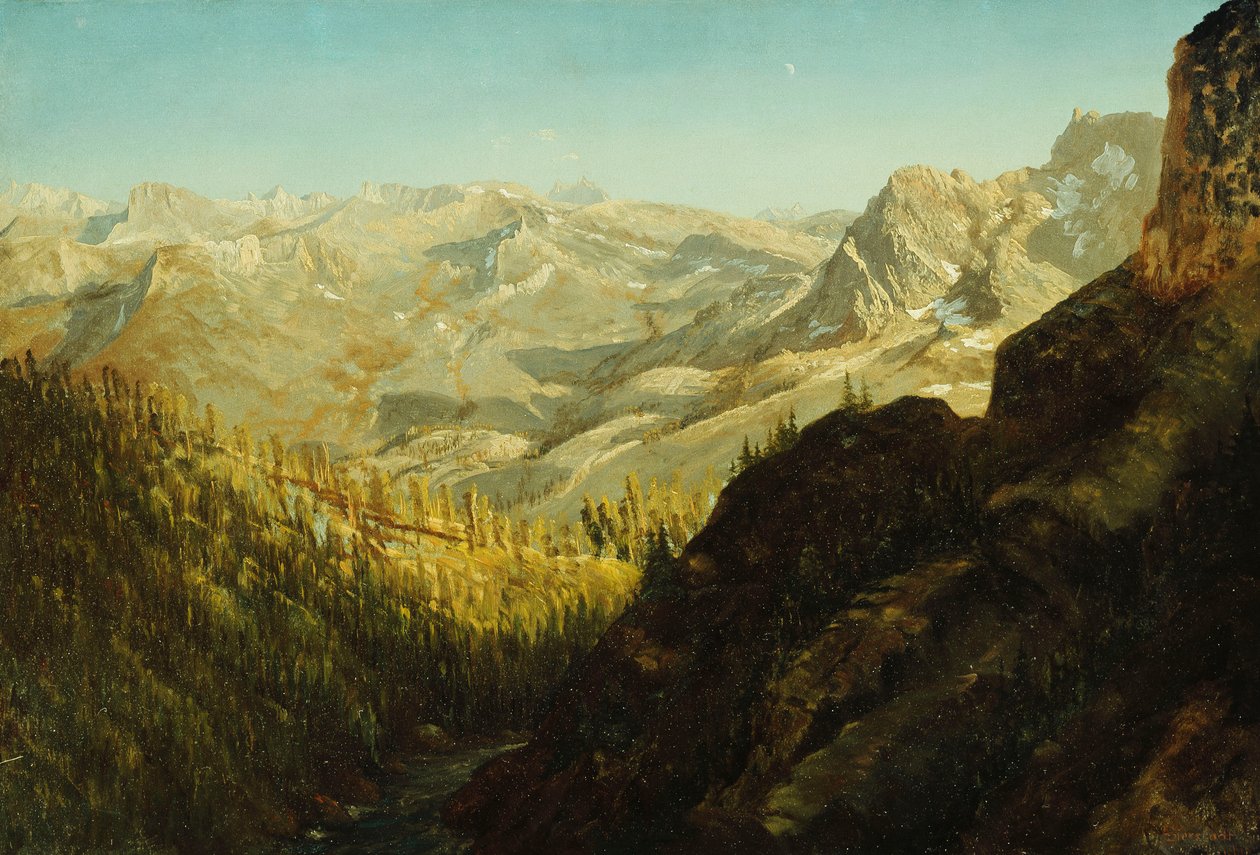 Sierra Nevada Mountains, Kalifornia, tekijältä Albert Bierstadt