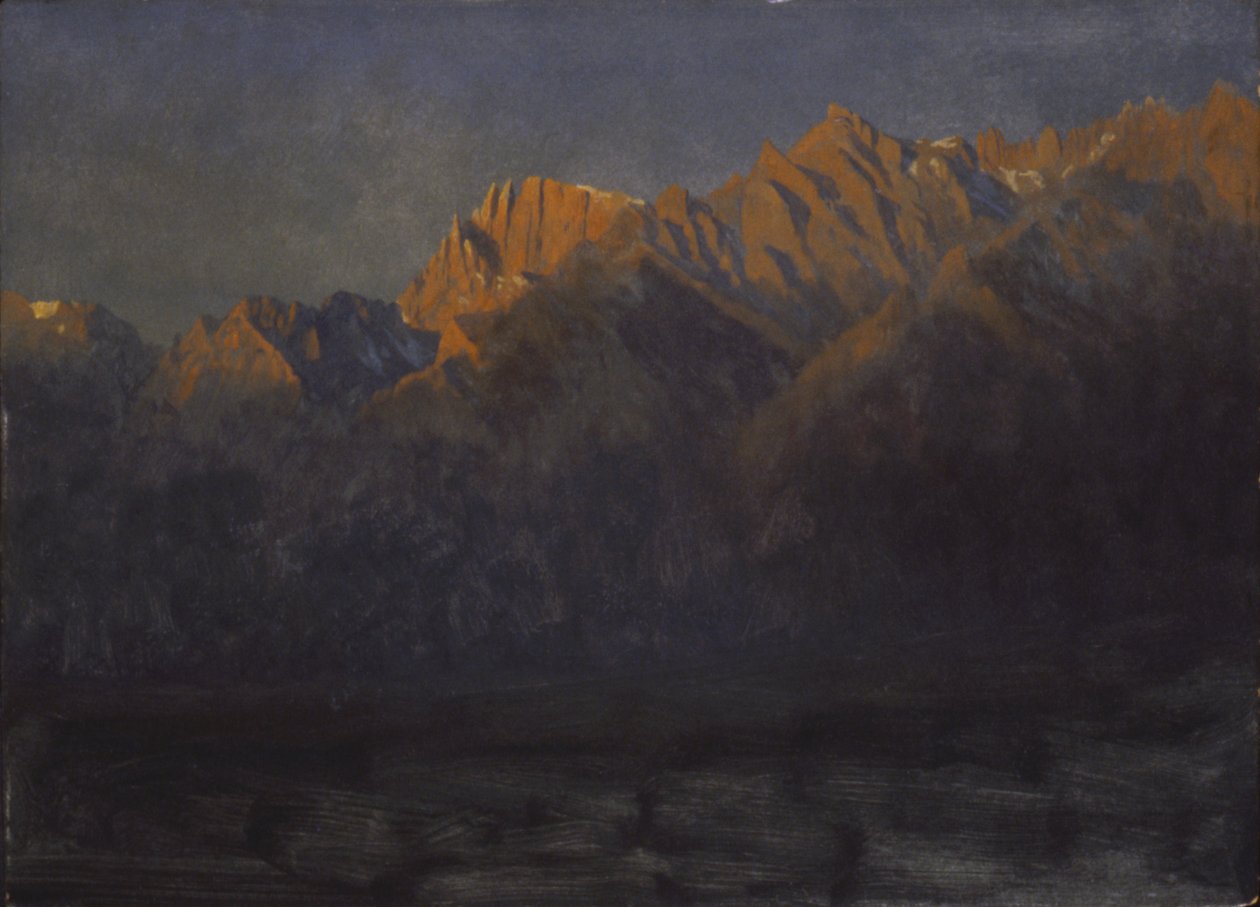 Auringonnousu Sierrassa tekijältä Albert Bierstadt