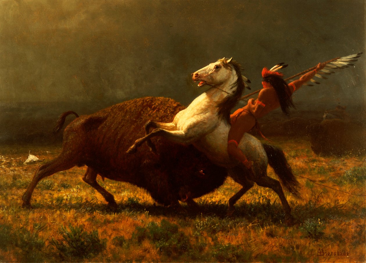 The Last of the Buffalo, noin 1888 tekijältä Albert Bierstadt