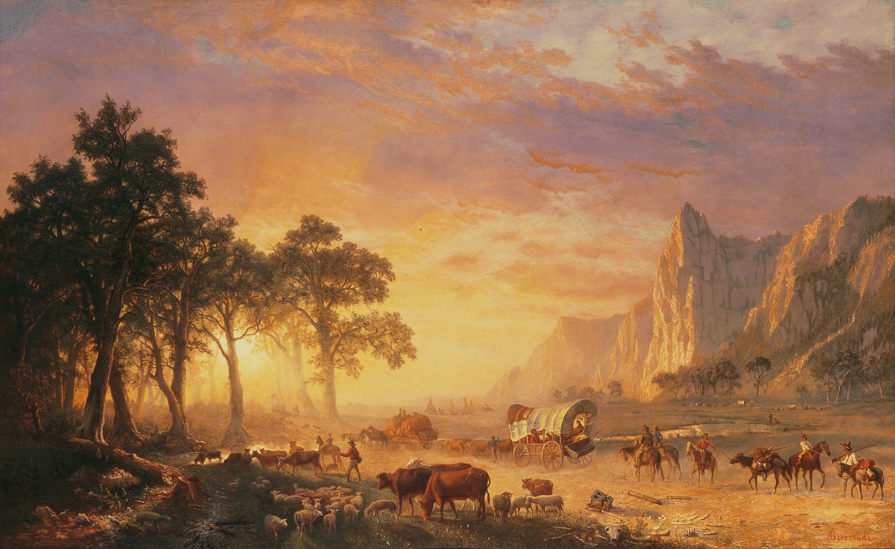 Oregonin polku tekijältä Albert Bierstadt