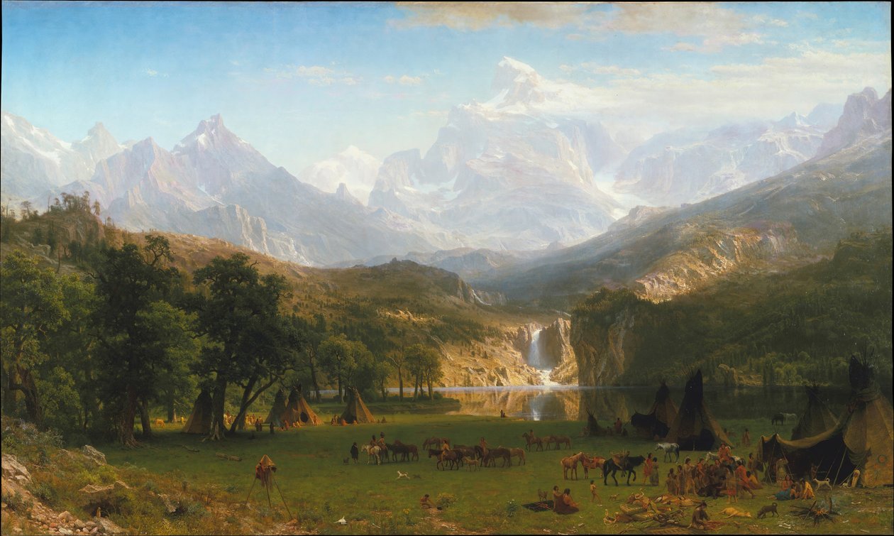 Kalliovuoret, Landers Peak, 1863. tekijältä Albert Bierstadt
