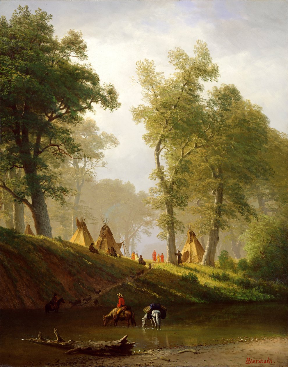Huonekalut ja erilaiset esineet 1100- ja 1300-luvuilta tekijältä Albert Bierstadt