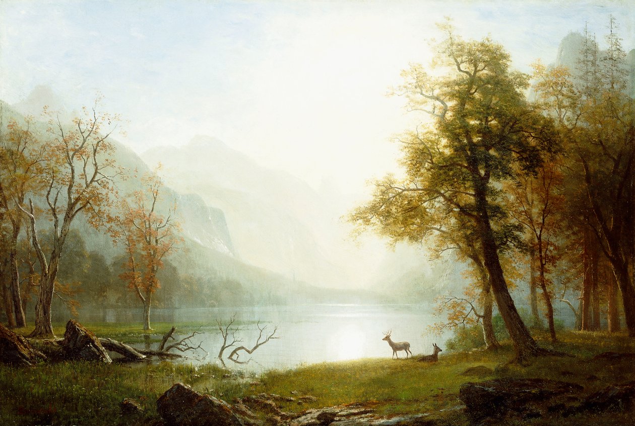 Valley Kings Canyonissa, tekijältä Albert Bierstadt