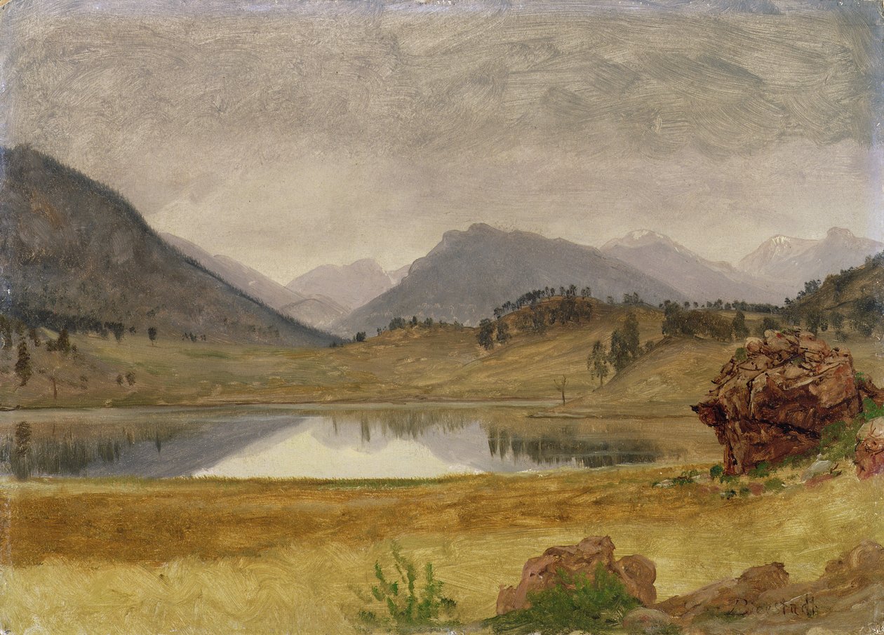Wind River Country, noin 1860 tekijältä Albert Bierstadt