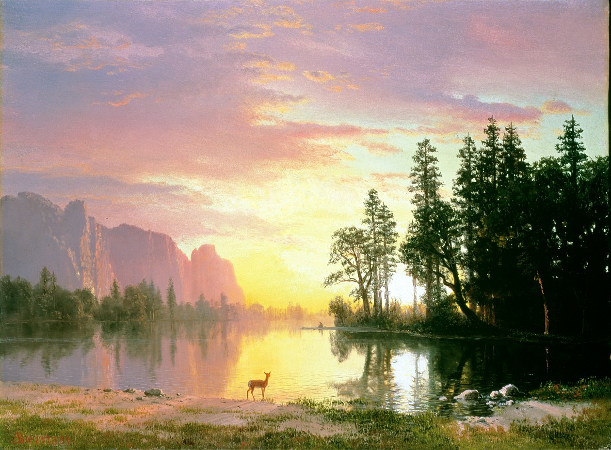 Yosemiten laakso tekijältä Albert Bierstadt
