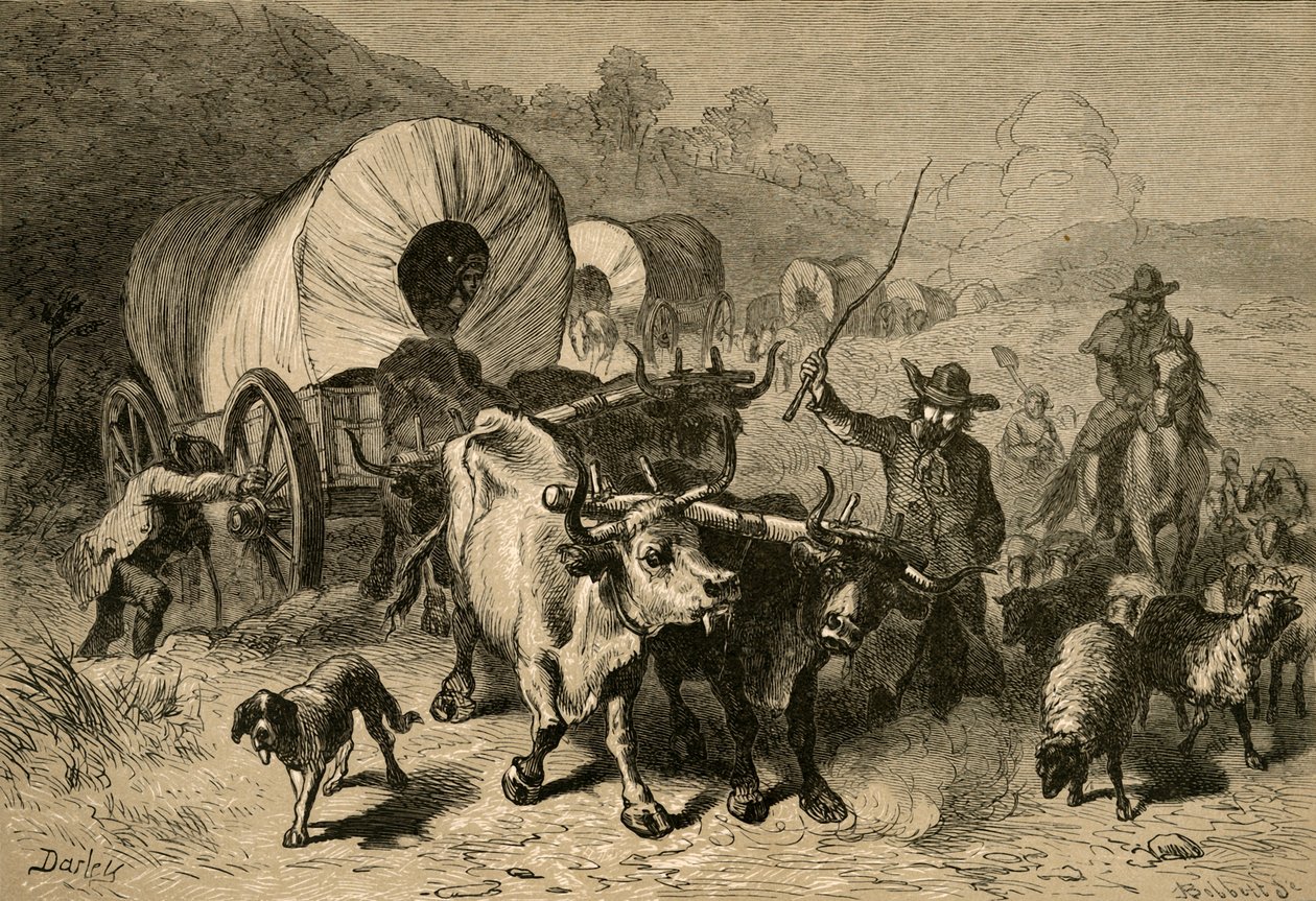 Muutto Länsimaahan, 1877. tekijältä Albert Bobbett