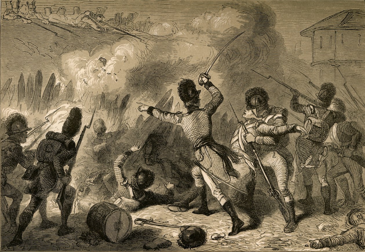 Britit torjuttiin Fort Stephensonissa, 1878. tekijältä Albert Bobbett
