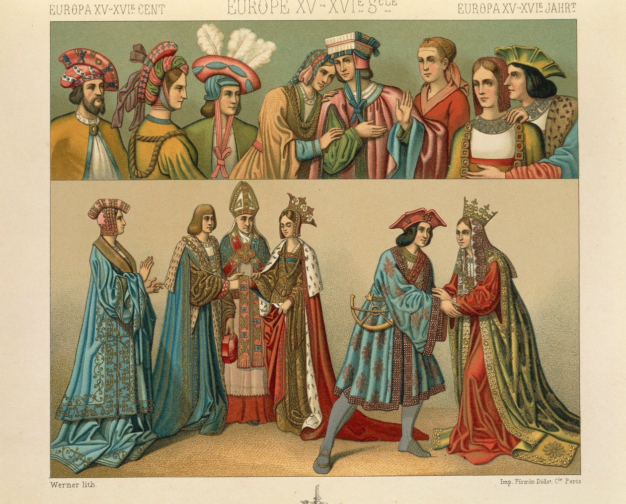 Auguste Racinetin "Le Costume Historique" (Täydellinen pukuhistoria), IV osa tekijältä Albert Charles August Racinet