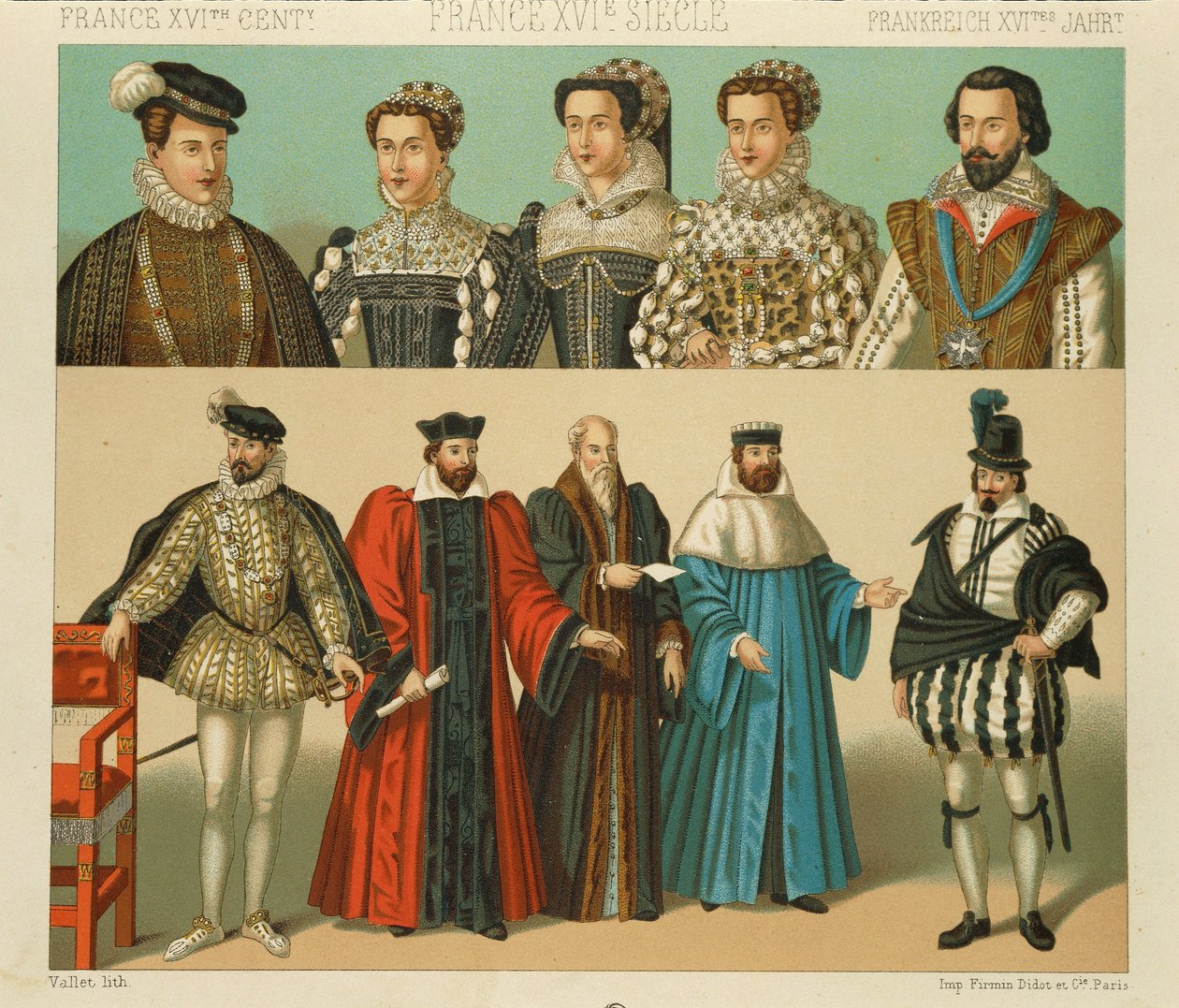 Auguste Racinetin "Le Costume Historique" (Täydellinen pukuhistoria), IV osa tekijältä Albert Charles August Racinet