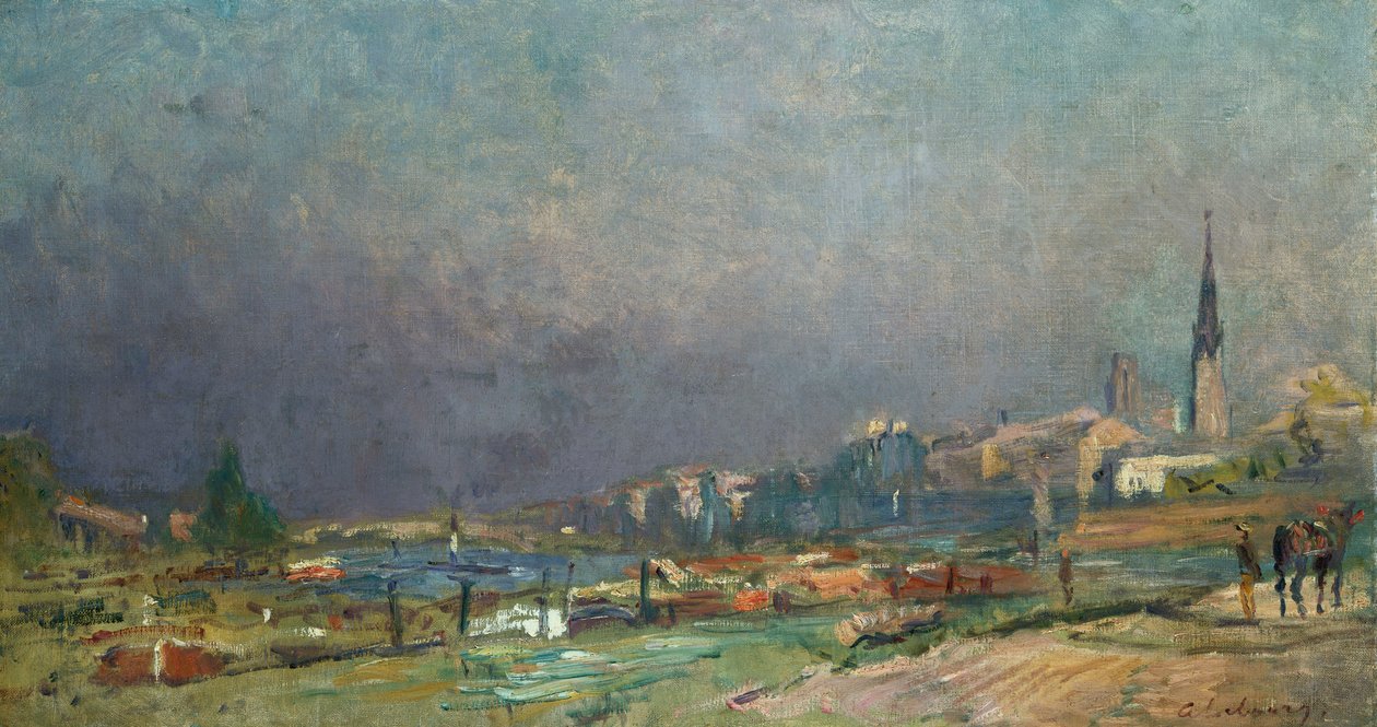 Joen rannalla tekijältä Albert Charles Lebourg