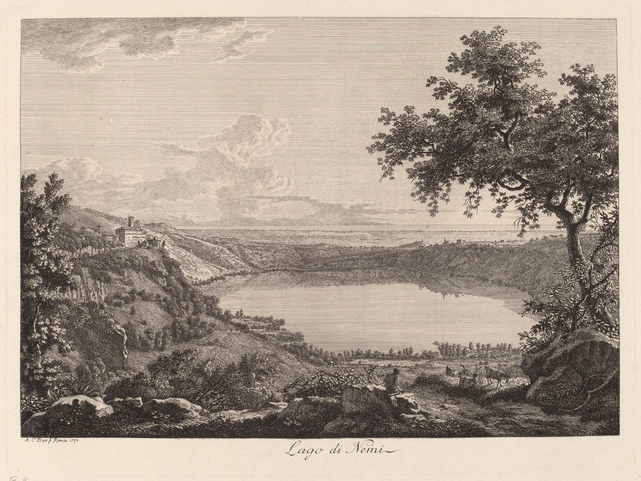 Lago di Nemi (llac Nemi) finlandès tekijältä Albert Christoph Dies