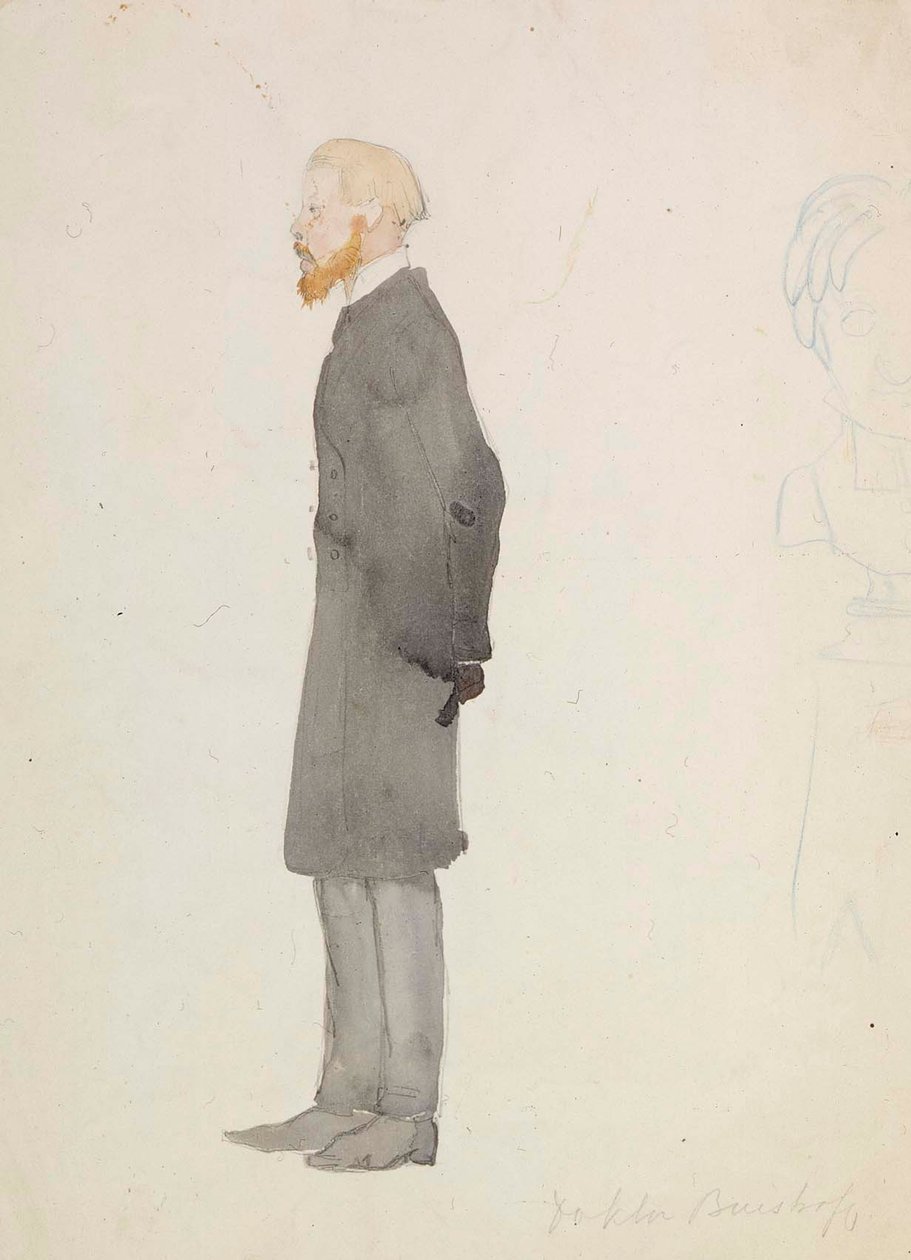 Tohtori Buistroffin karikatyyri tekijältä Albert Edelfelt