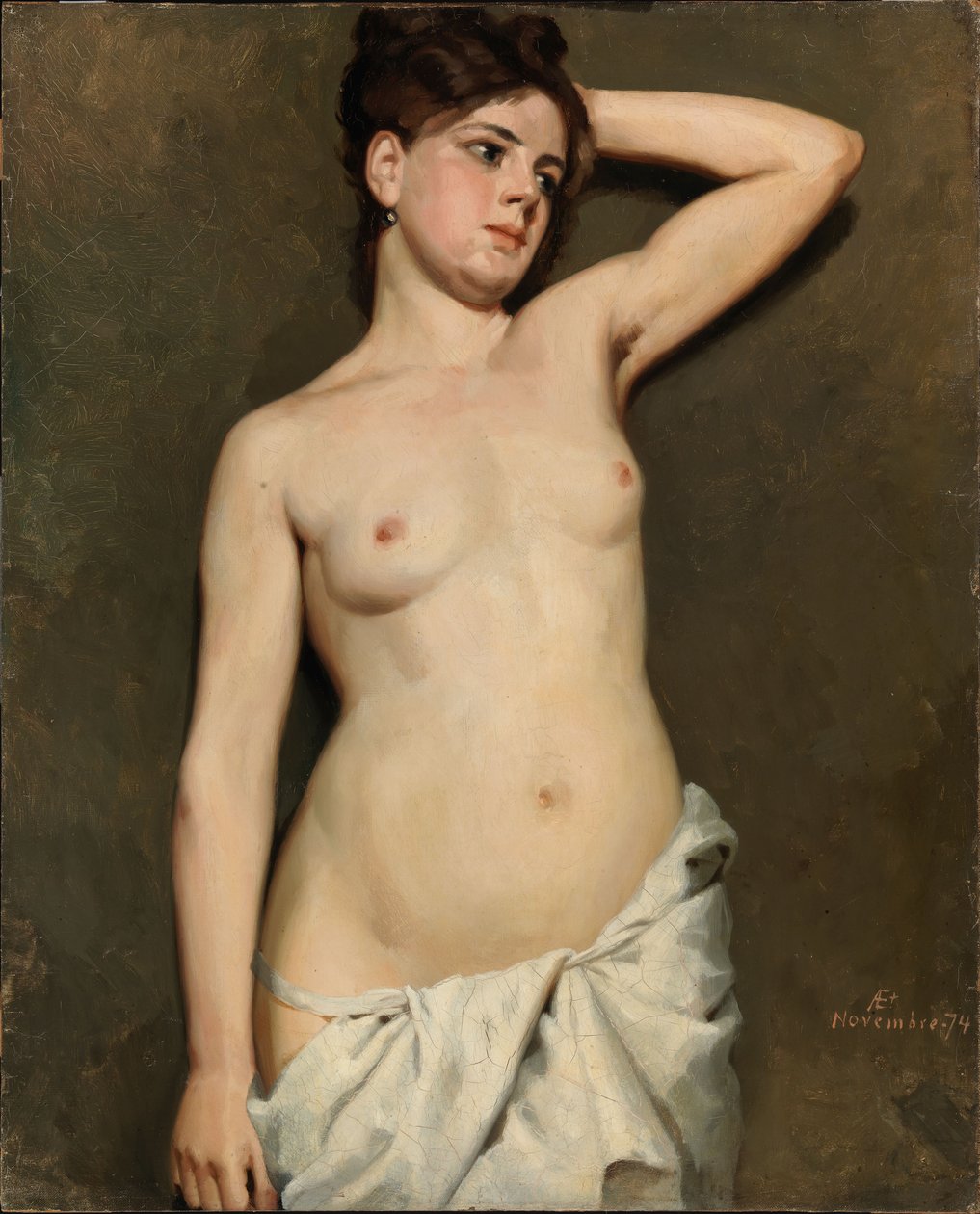 Naisalaston, akatemiatutkielma tekijältä Albert Edelfelt