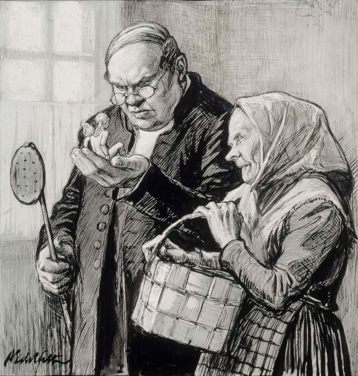 Kuvitus pienestä nerosta tekijältä Albert Edelfelt