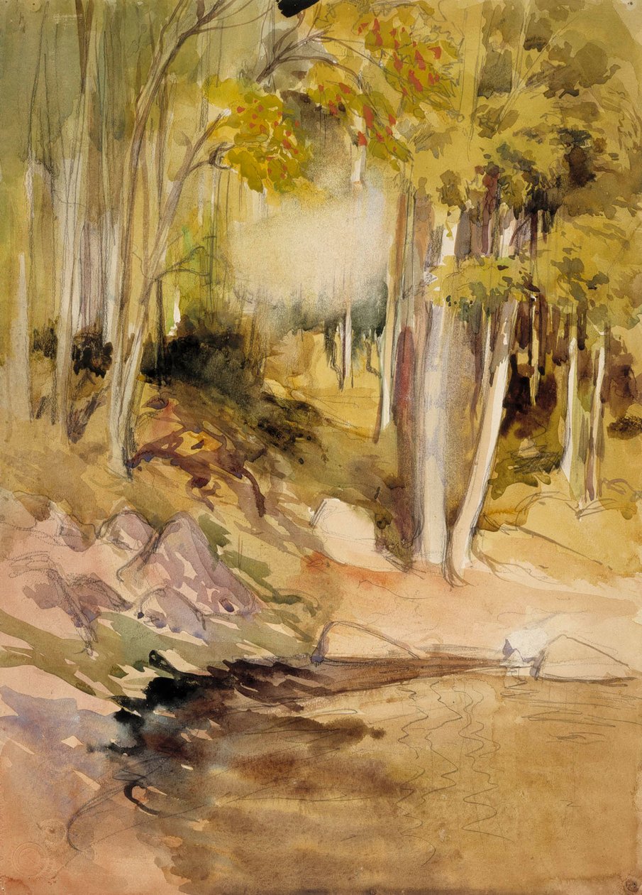 Metsässä tekijältä Albert Edelfelt