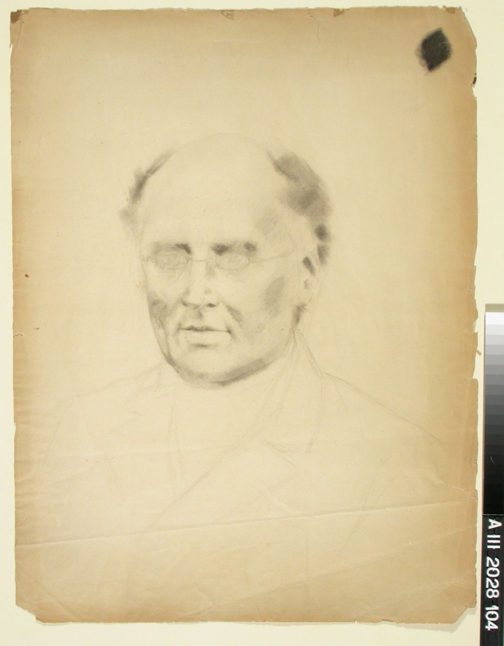 J. L. Runeberg, luonnos muotokuvaa varten tekijältä Albert Edelfelt