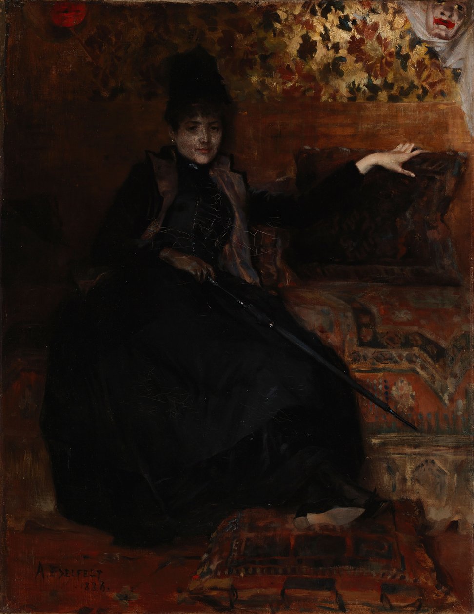 Lady in Black, Musta Thérèse tekijältä Albert Edelfelt