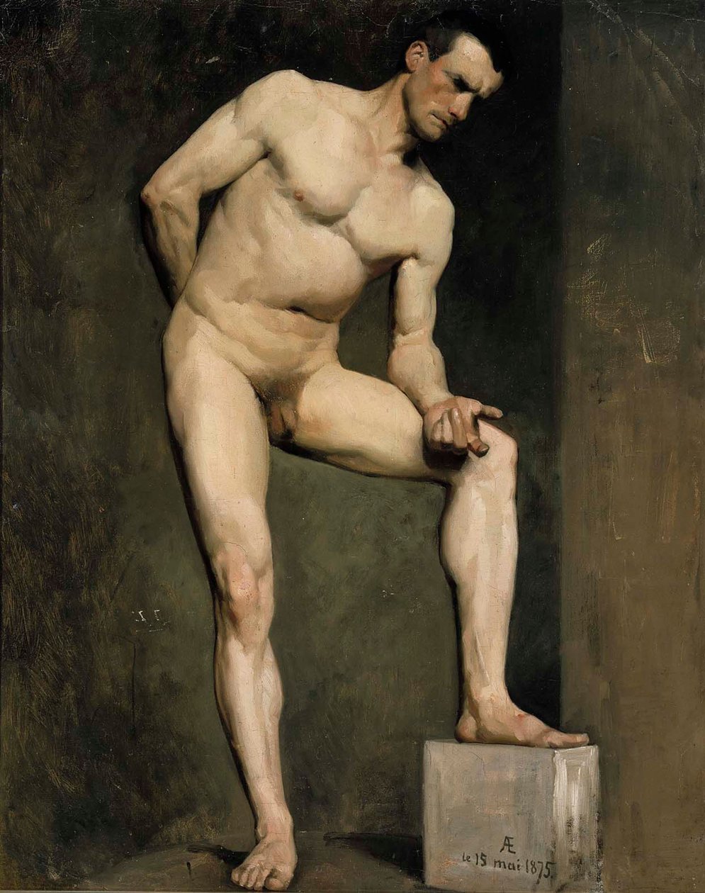 Miesmalli, akatemiatutkielma tekijältä Albert Edelfelt