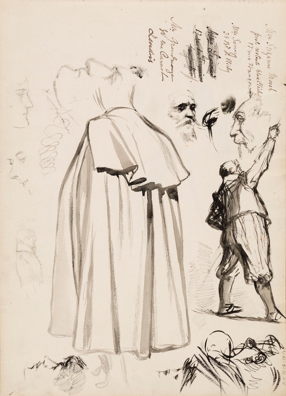 Mieshahmoja, kasvoja tekijältä Albert Edelfelt