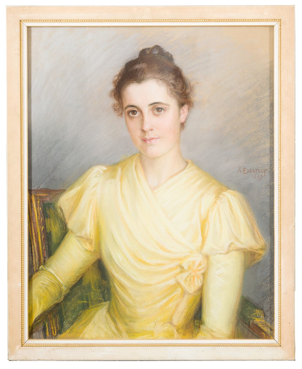 Rouva Lamberg, o.s. Kjellberg tekijältä Albert Edelfelt