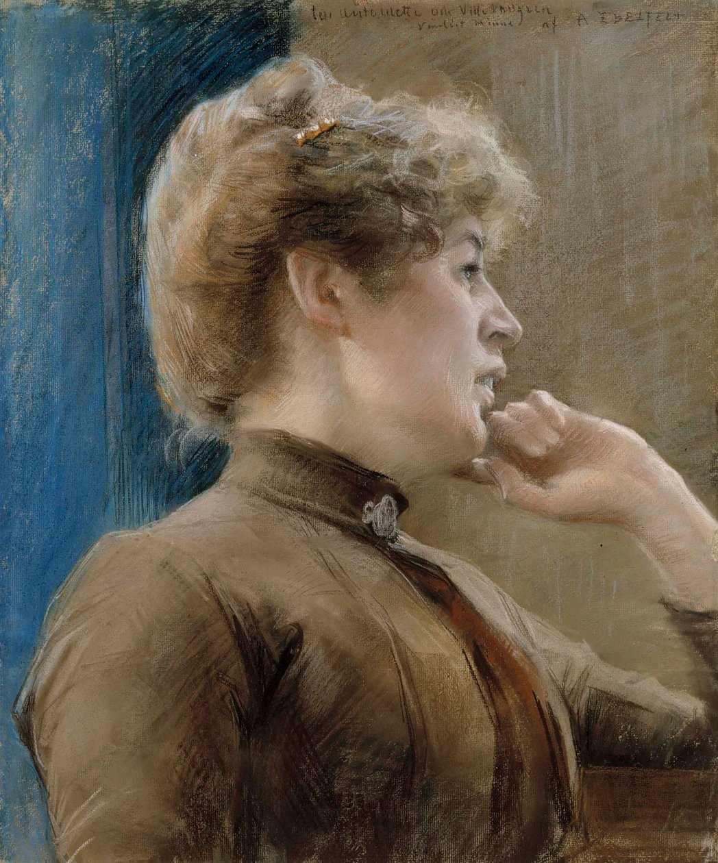 Antoinette Vallgrenin muotokuva tekijältä Albert Edelfelt