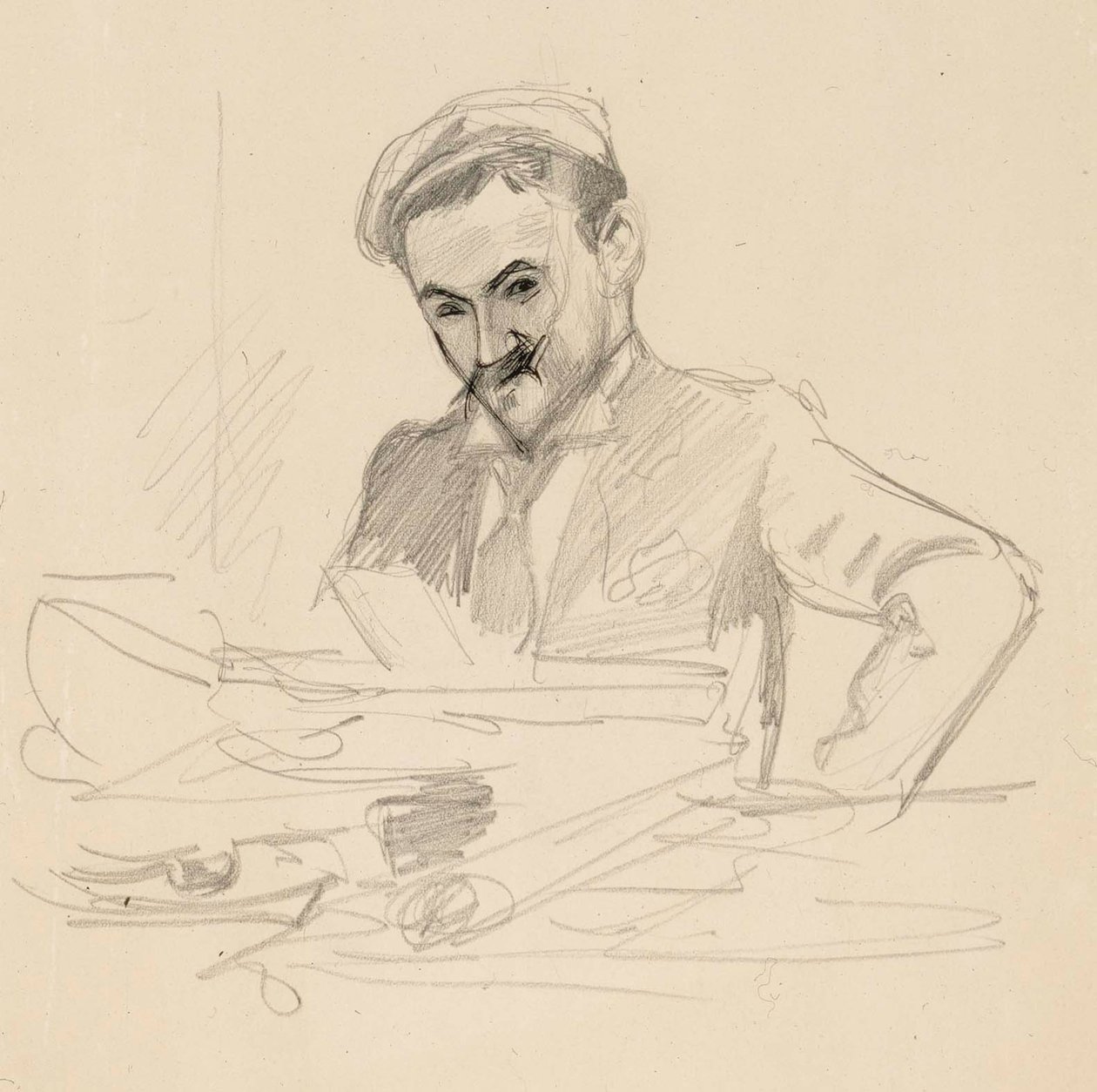 Taiteilijan muotokuva, kreivi Louis Sparre tekijältä Albert Edelfelt