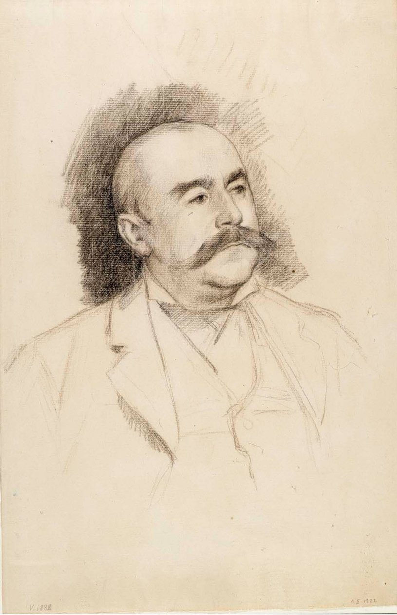 Baron A. Portalisin muotokuva, luonnos tekijältä Albert Edelfelt