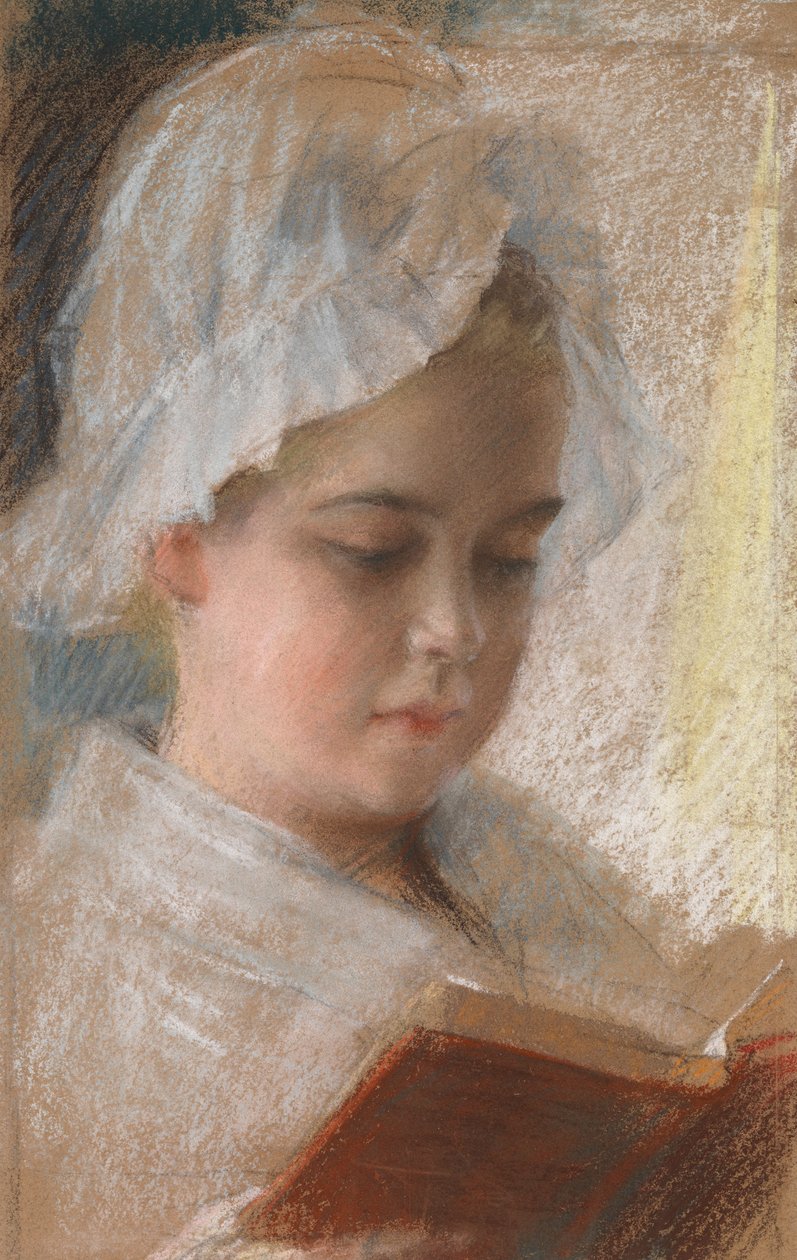 Berta Edelfeltin muotokuva, luonnos tekijältä Albert Edelfelt