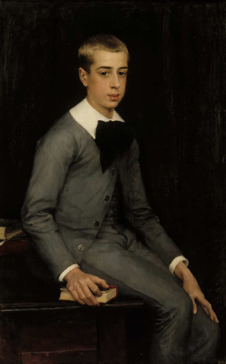 Luutnantti Alexandre Weissgerber de Stragéwiczin lapsuudenmuotokuva tekijältä Albert Edelfelt
