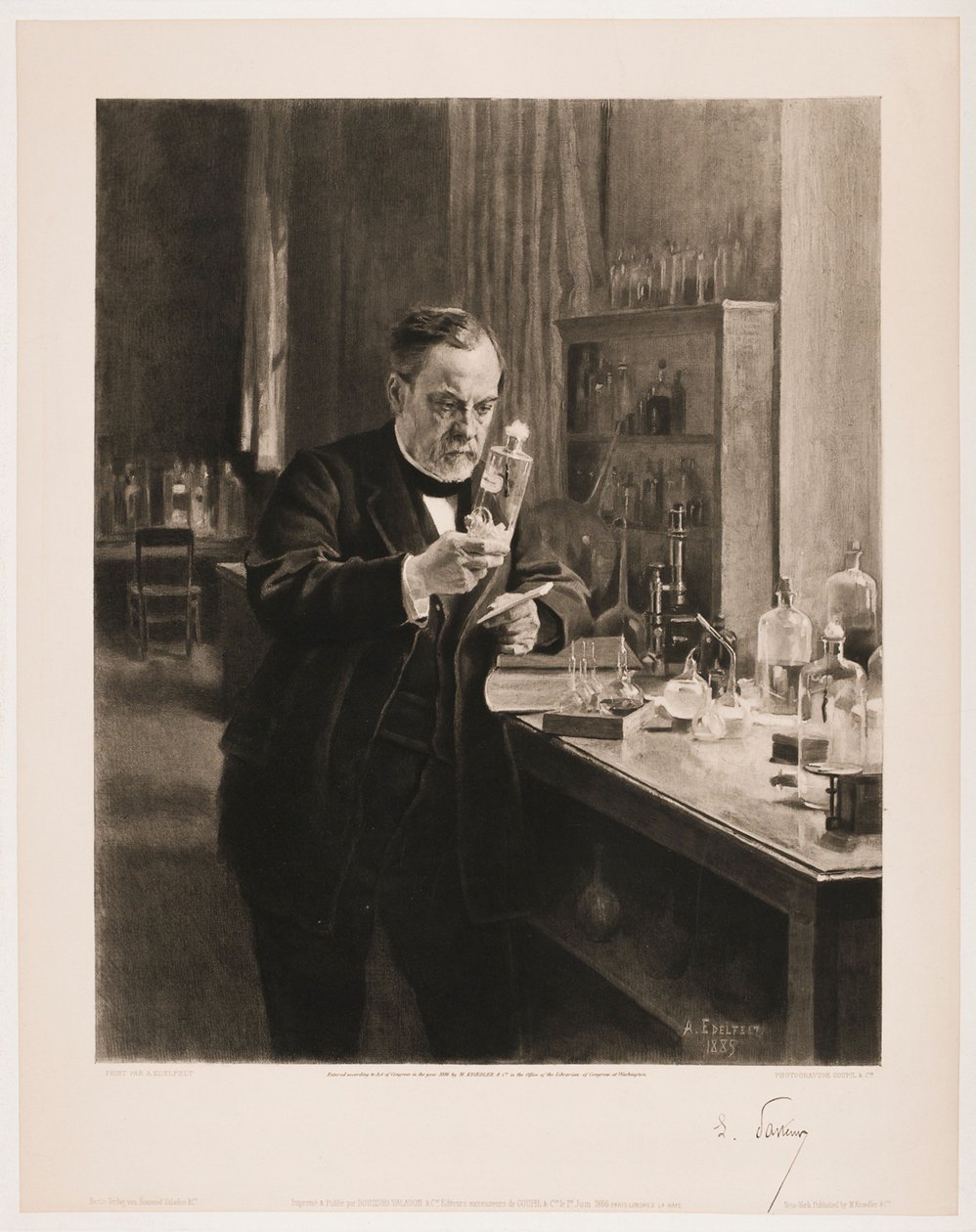Louis Pasteurin muotokuva tekijältä Albert Edelfelt