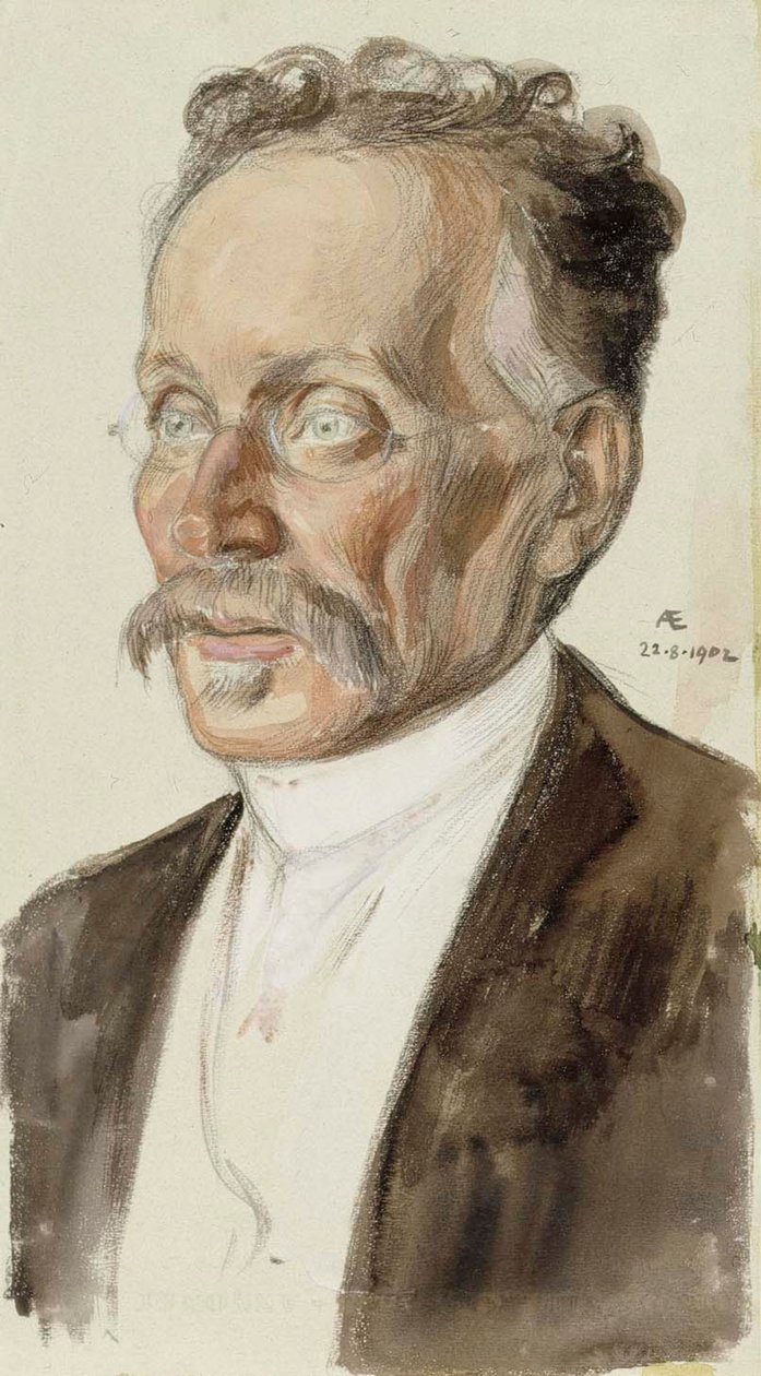 Professori J. W. Runebergin muotokuva tekijältä Albert Edelfelt