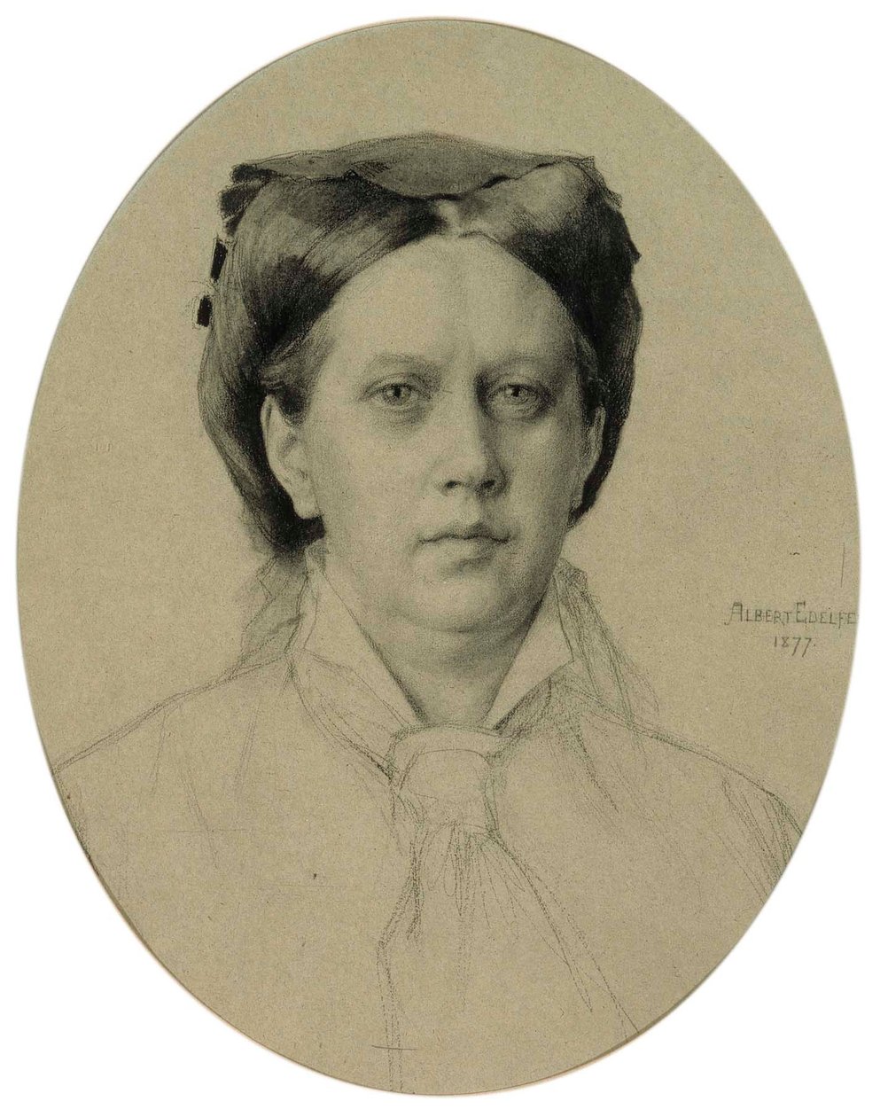 Taiteilijan äidin muotokuva tekijältä Albert Edelfelt
