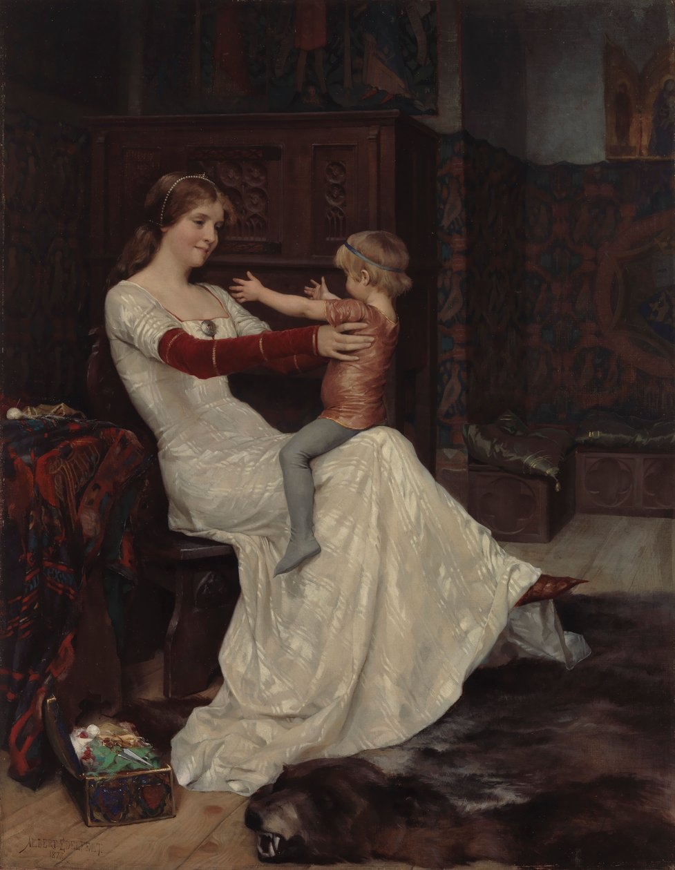 Kuningatar Blanka tekijältä Albert Edelfelt