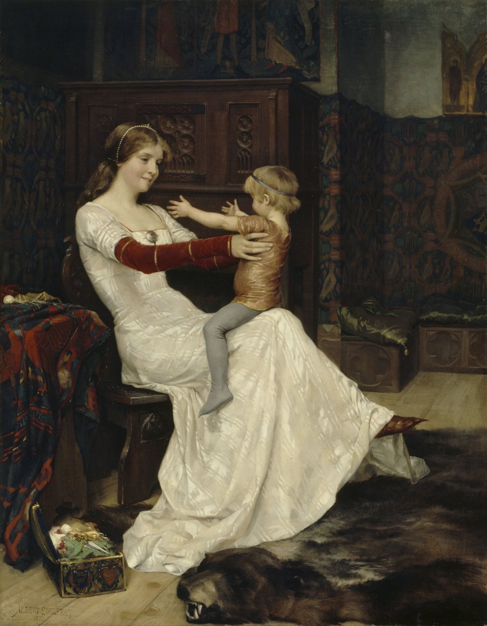 Kuningatar Bianca tekijältä Albert Gustaf Aristides Edelfelt