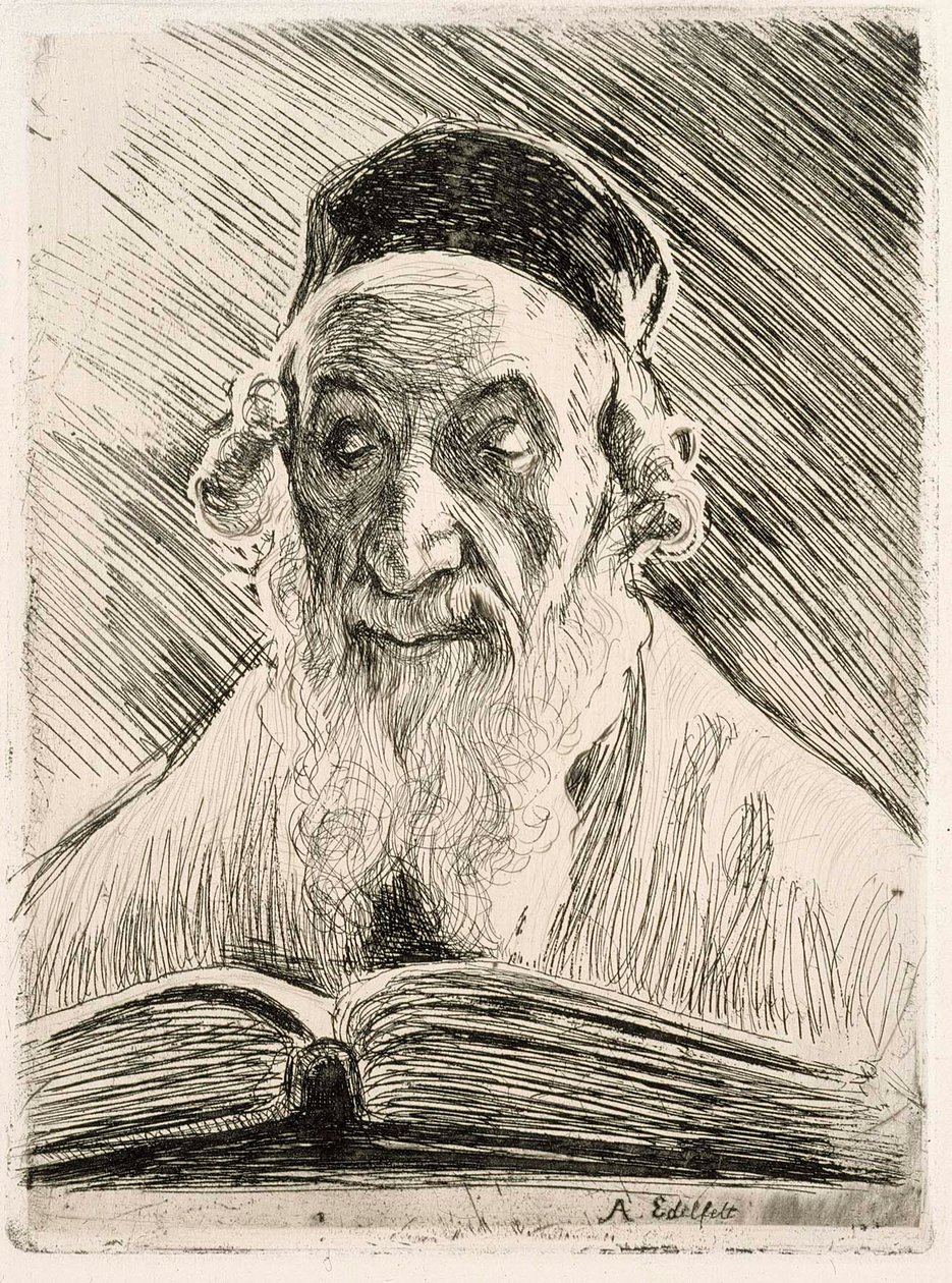 Rabbi Reading tekijältä Albert Edelfelt